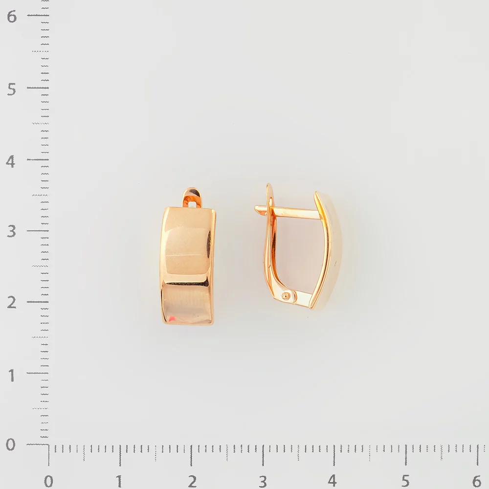 Серьги из красного золота 375 пробы