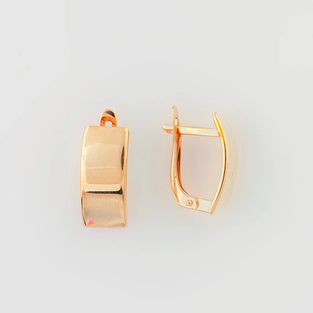 Серьги из красного золота 375 пробы