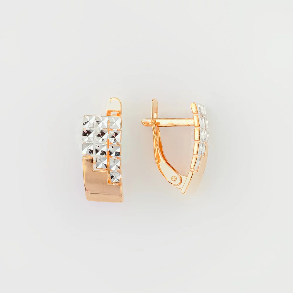 Серьги из красного золота 585 пробы