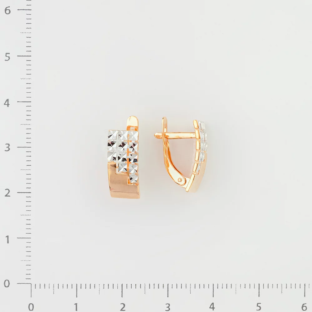 Серьги из красного золота 585 пробы