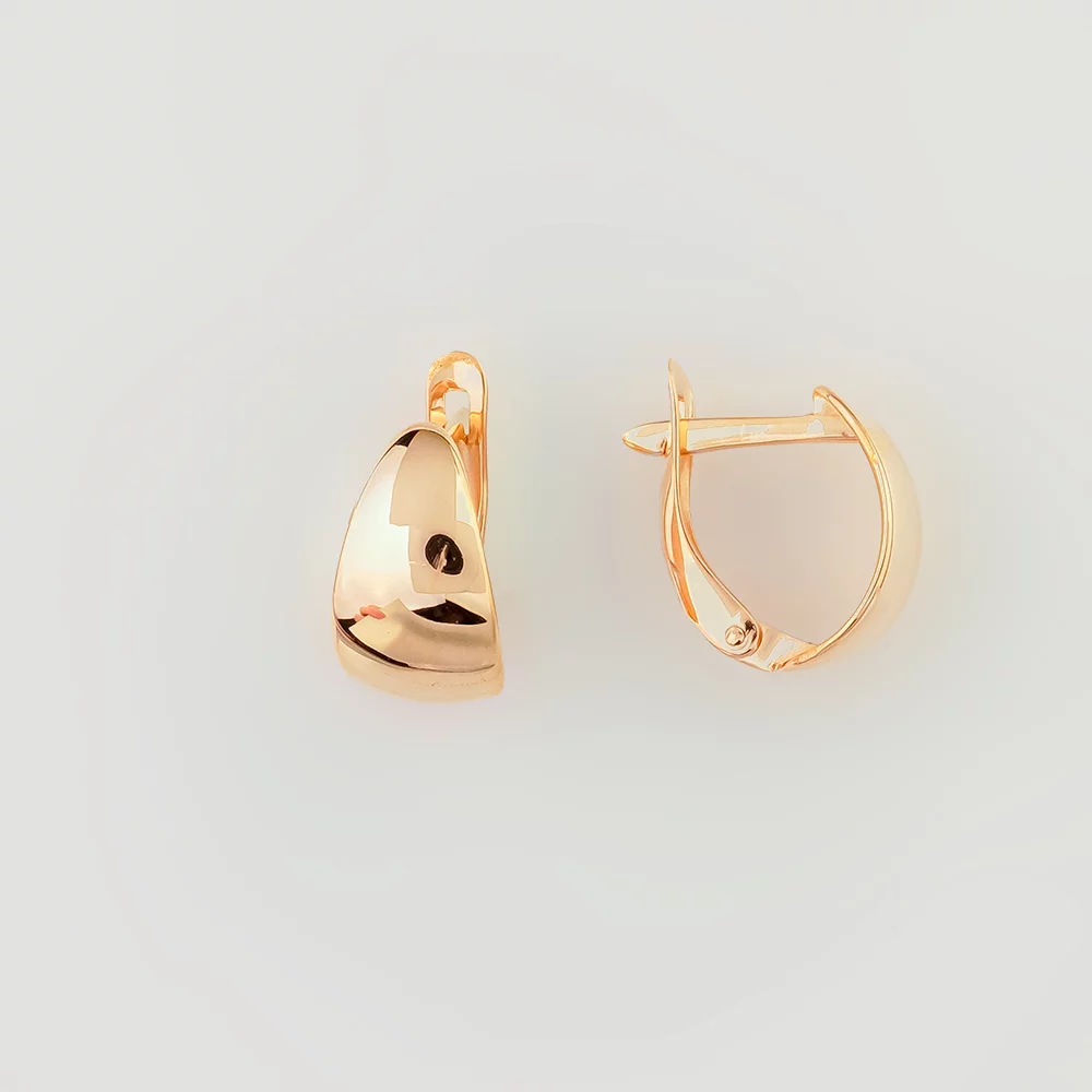 Серьги из красного золота 585 пробы