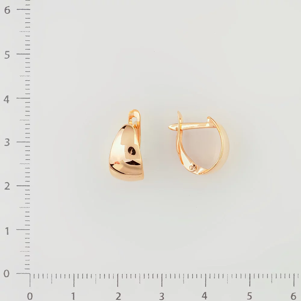 Серьги из красного золота 585 пробы