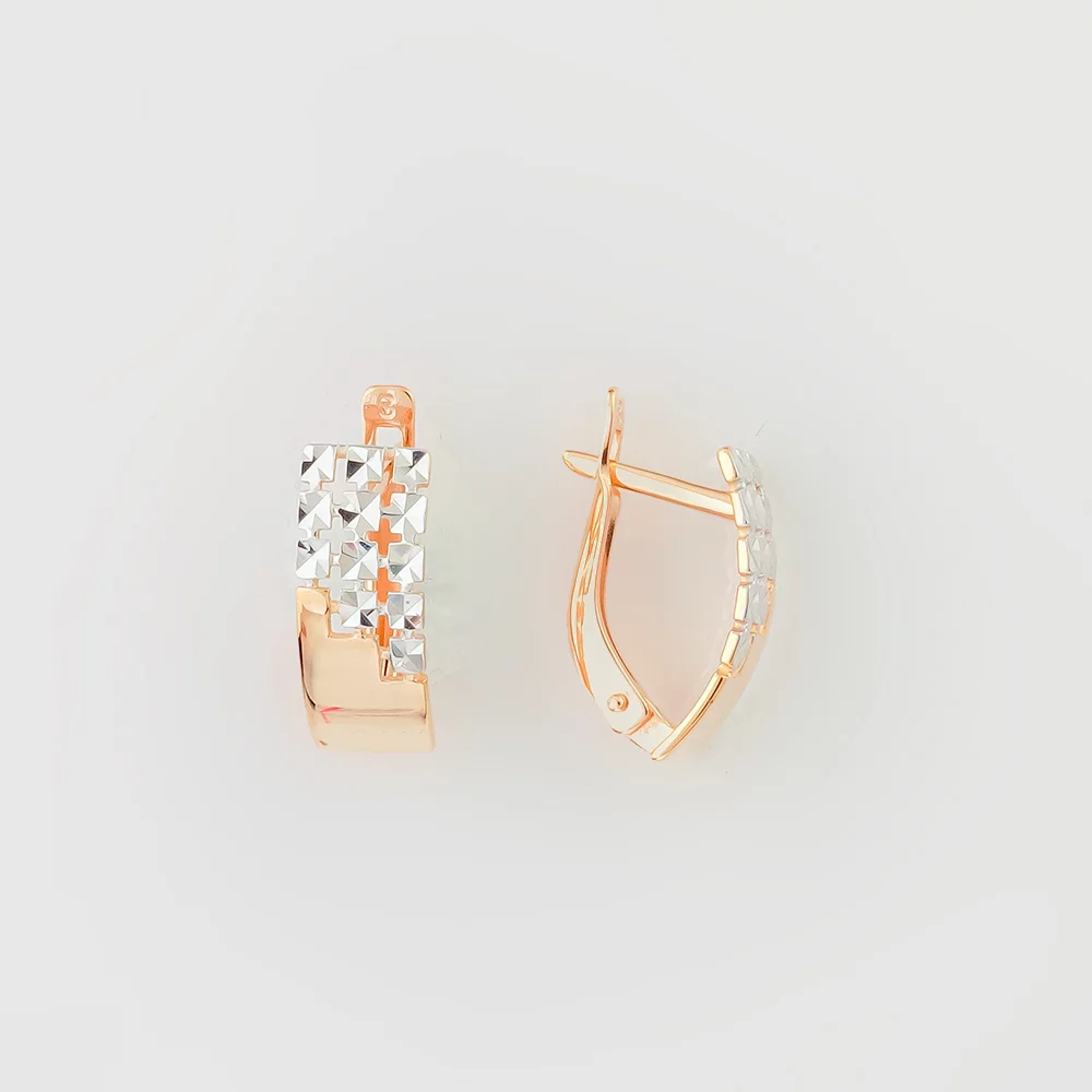 Серьги из красного золота 585 пробы