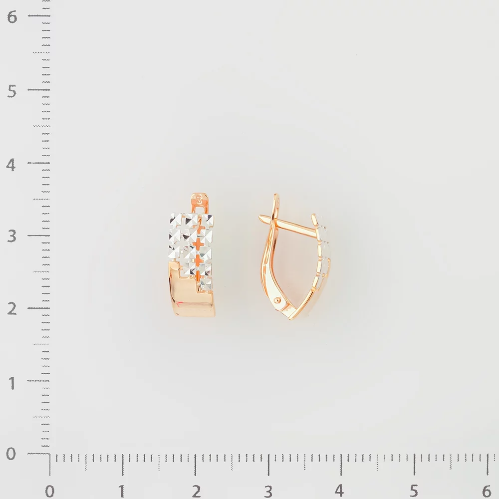 Серьги из красного золота 585 пробы