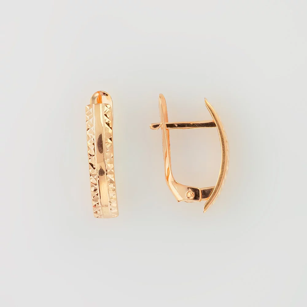 Серьги из красного золота 585 пробы