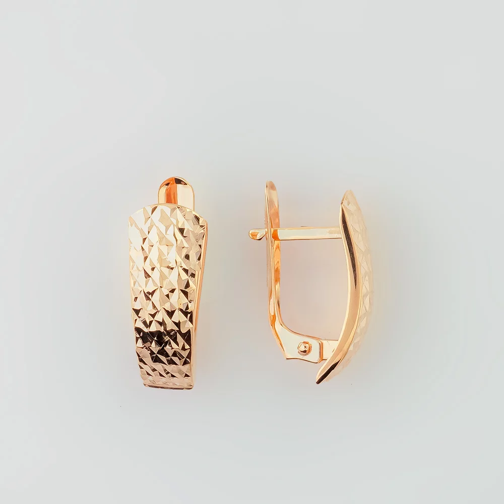 Серьги из красного золота 585 пробы