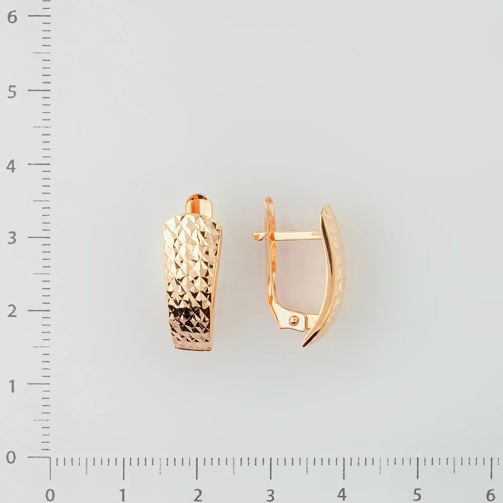 Серьги из красного золота 585 пробы