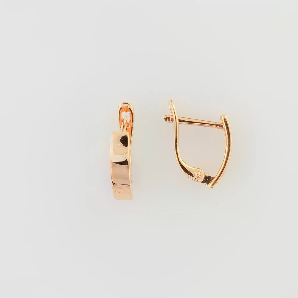 Серьги из красного золота 585 пробы