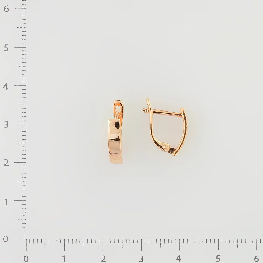 Серьги из красного золота 585 пробы