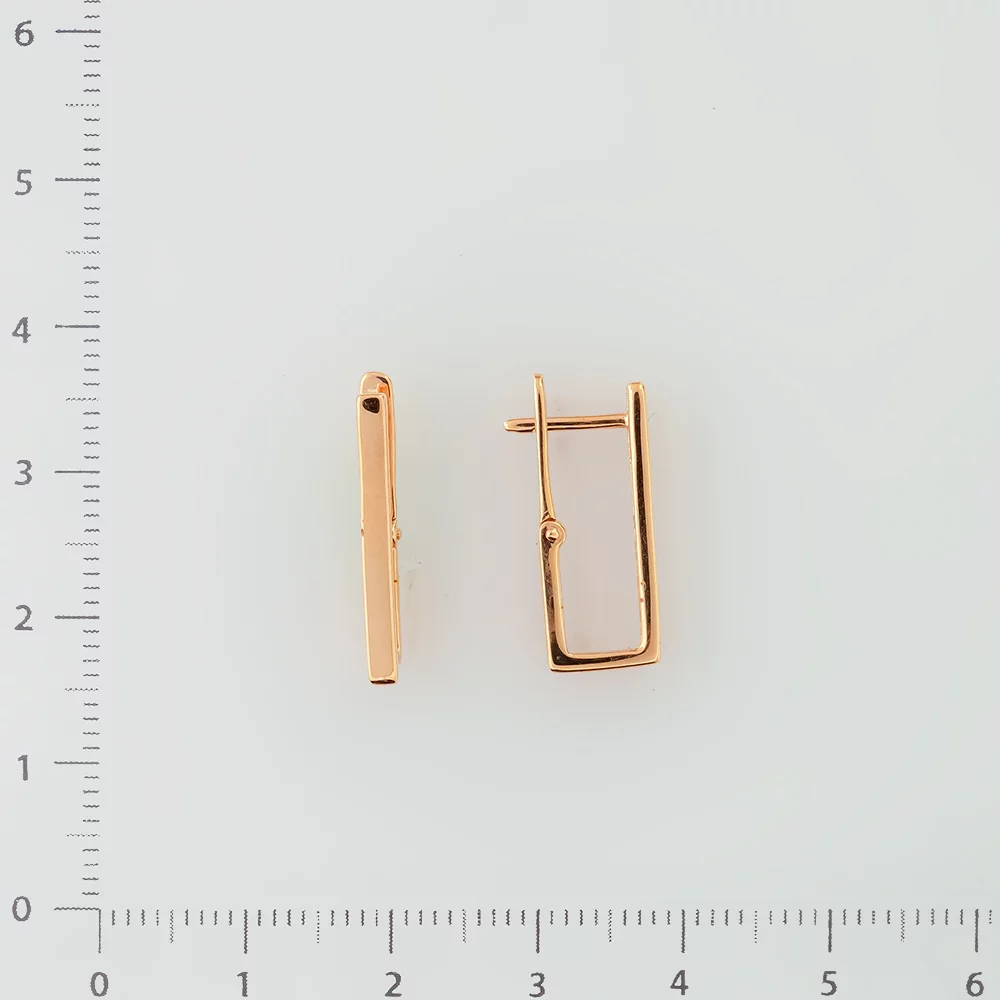 Серьги из красного золота 585 пробы