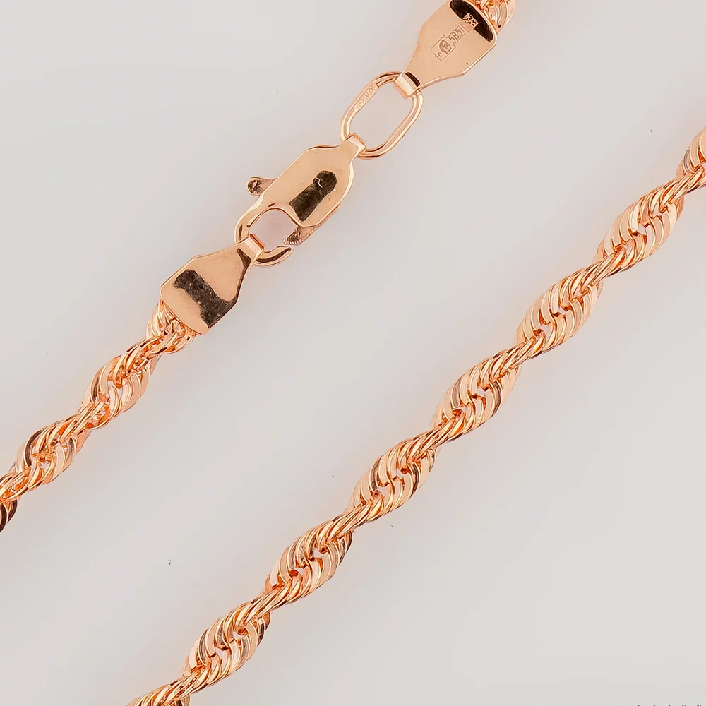 Цепь из красного золота 585 пробы