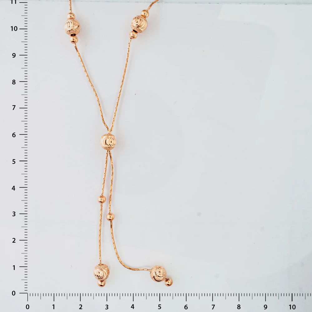 Колье из красного золота 585 пробы
