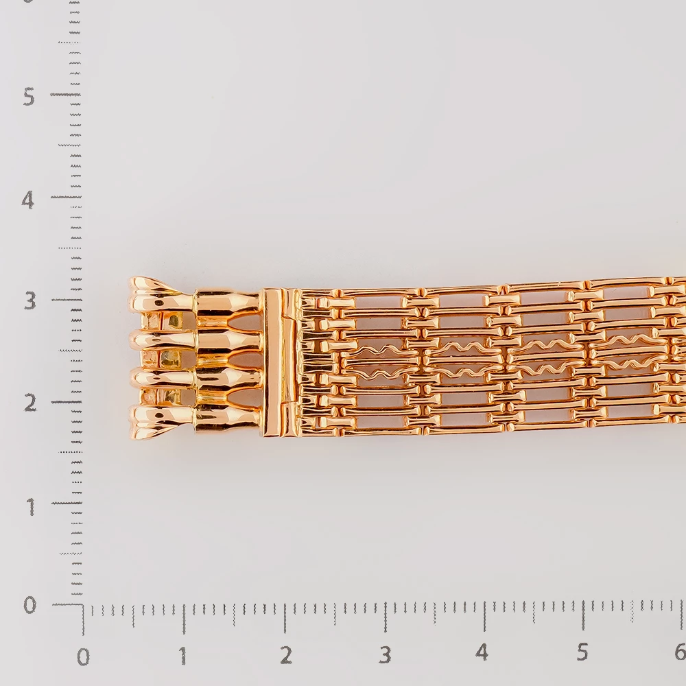 Браслет для часов из красного золота 583 пробы